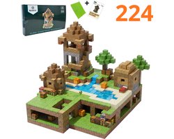 Magnetisch speelgoed – magnetisch bouwspeelgoed 224 stuks – magnetische bouwstenen - magnetische blokken – montessori speelgoed – magneten speelgoed - Uitkijktoren — cadeau in Spellen & Speelgoed