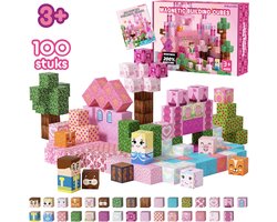 Bunobi® Magnetisch Speelgoed Prinses Kasteel – Magnetic Cubes 100 Stuks – Magnetische Bouwstenen - Magnetische Blokken – Montessori Speelgoed – Magneten Speelgoed — cadeau in Spellen & Speelgoed