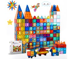 Magna Minds - Magnetic Tiles - Magnetisch Speelgoed - 100 stuks - Constructie speelgoed - Magnetische tegels - Montessori speelgoed - Magnetic toys - Magnetische bouwstenen - Speelgoed Kinderen — cadeau in Spellen & Speelgoed
