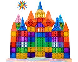 Magna Minds - Magnetic Tiles - Magnetisch Speelgoed - 80 stuks - Constructie speelgoed - Magnetische tegels - Montessori speelgoed - Magnetic toys - Magnetische bouwstenen - Speelgoed Kinderen — cadeau in Spellen & Speelgoed