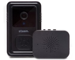 Steen® Video Deurbel met Camera – Slimme Draadloze Deurbel zonder Abonnement – inclusief extra luidspreker — cadeau in Elektronica