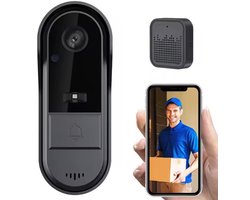 Slimme Video Deurbel met Camera – Full HD 1080p | Nachtzicht | 2-Weg Audio | Draadloze Smart Deurbel met App — cadeau in Elektronica