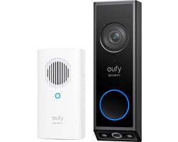 eufy Security E340 Video Deurbel met Chime - Video Doorbell - Dual-Cam technologie - 2K Full HD-resolutie - Kleur nachtzicht - AI-pakketdetectie - Draadloze installatie - Compatibel met Alexa en Google Assistant — cadeau in Elektronica