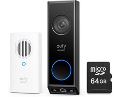 eufy Security E340 2K Draadloze Video Deurbel Inclusief Chime + SD card 64 GB - Bundelvoordeel — cadeau in Elektronica