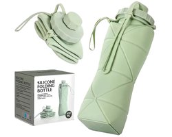 Opvouwbare Siliconen Waterflessen – Topkeuzes voor Reizen & Sport - Lekt NIET!(groen) — cadeau in Sport & Outdoor