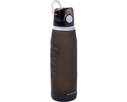 Duradis - Opvouwbare waterfles - Drinkfles - Waterzak - Duurzaam - Siliconen - 1000 ml - Zwart — cadeau in Sport & Outdoor