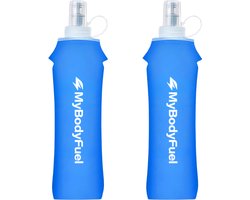MyBodyFuel - Soft Flask 500 ml - 2 Stuks - Opvouwbare Waterfles - Flexibel & Compact - Drinkfles voor Hardlopen — cadeau in Sport & Outdoor