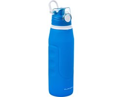 Duradis - Opvouwbare waterfles - Drinkfles - Waterzak - Duurzaam - Siliconen - 1000 ml - Blauw — cadeau in Sport & Outdoor