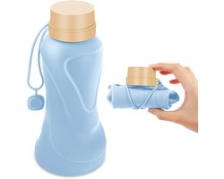 Ibenzoa® Compacte Opvouwbare Waterfles van Siliconen - 650 ml - Lichtgewicht en Reislustig — cadeau in Sport & Outdoor