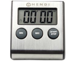 HENDI Digitale keukenwekker – met standaard en magneet – 99 min. 59 sec. timer – 65x70x17 mm — cadeau in Kookcadeaus