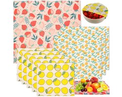 Bijenwas Doeken - 9 Stuks Bijenwas Wraps voor Voedsel - Plastic-Free Alternative to Cling Film - Herbruikbaar - Milieuvriendelijk Duurzaam Voedsel Wraps - voor Vershouding, Broodgisting en Opslag - Organic Beeswax Food Wraps Set — cadeau in Kookcadeaus