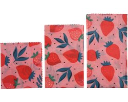 Herbruikbare Bijenwas Doeken - Voedsel Wraps - Voedsel Vers Houden - Milieuvriendelijk Alternatief - 3 Maten Set - Jungle Print — cadeau in Cadeau-ideeën