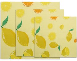 Bijenwas Voedsel Wraps - Herbruikbare Doeken - Voedsel Bewaren - Milieuvriendelijk Alternatief - 3 Maten Set - N.v.t. — cadeau in Cadeau-ideeën