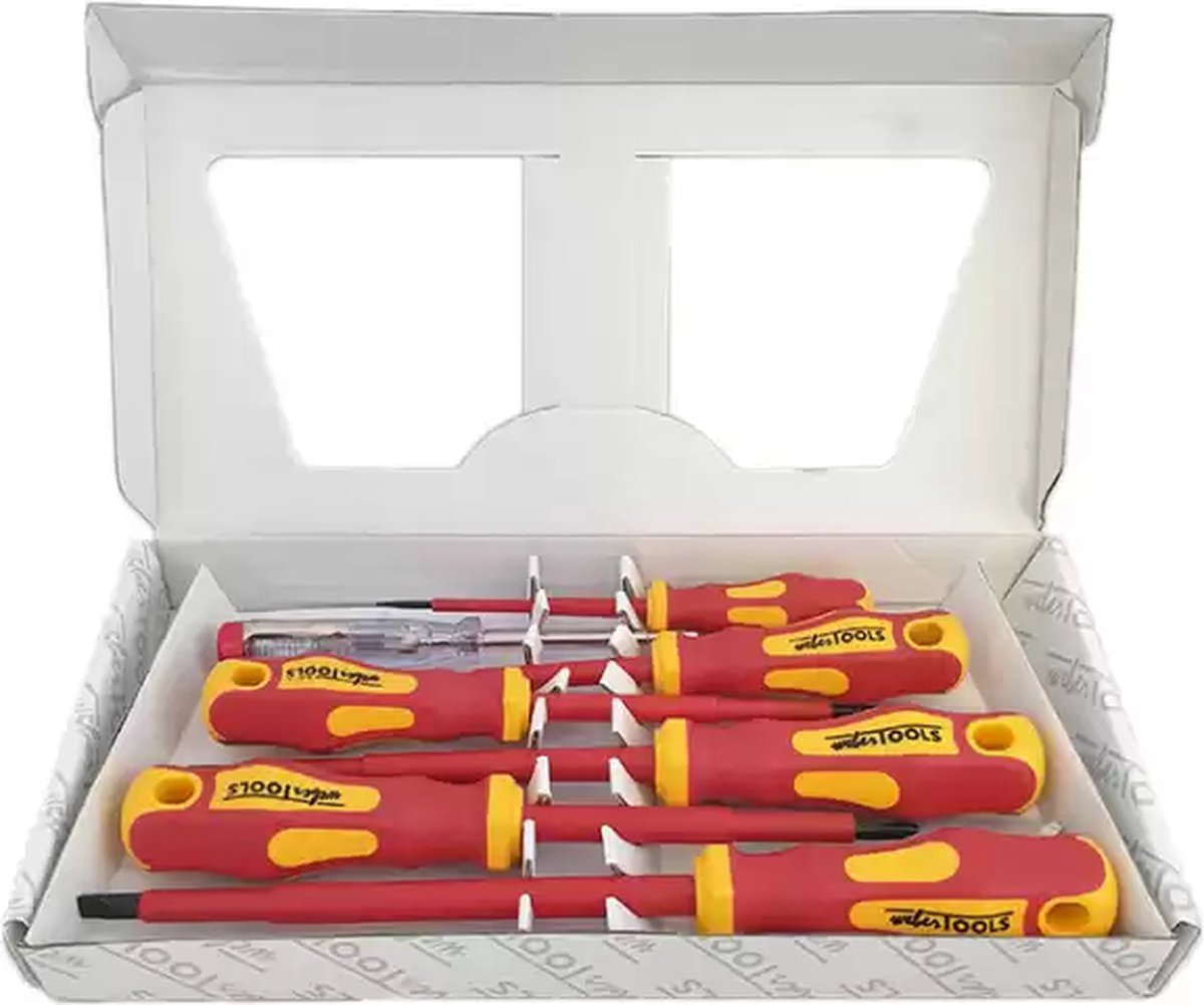 Geïsoleerde Schroevendraaiers VDE 7-delig