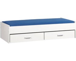 Bed met opbergruimte | 90x200 | Wit | Inclusief witte lades |  2 stuks 83cm diep — cadeau in Cadeau-ideeën