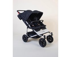 Mountain Buggy - Duet (Black) - Duo kinderwagen - Tweeling - Off road - Handrem - Robuust — cadeau in Cadeau-ideeën