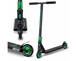 Suotu Stuntstep - Step - Stuntstep Jongens en meisjes - Kinderstep - Maximale stuurhoogte: 78 cm - Aluminium - Zwart/Groen — cadeau in Spellen & Speelgoed