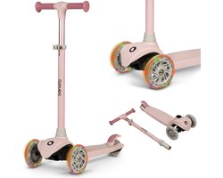 Lionelo Jessy Kinderstep - step 3 wielen - leeftijdsgroep 3+ - max 50kg - LED verlichting in de wielen - hoogte verstelbaar 65-70-75-80 cm — cadeau in Spellen & Speelgoed