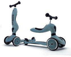 Scoot & Ride Highwaykick 1 – 2-in-1 Kinderstep – Loopfiets en Step in Één – Zonder Gereedschap Ombouwbaar – Veilig en Stabiel – Steel — cadeau in Spellen & Speelgoed