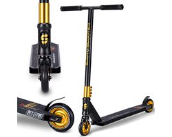 Suotu Stuntstep - Step - Kinderstep - Speelgoed Jongens/Meisjes - Maximale stuurhoogte: 78 cm - Aluminium - Zwart/Goud — cadeau in Spellen & Speelgoed