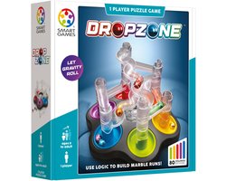 SmartGames Dropzone - Logisch Denkspel & Knikkerbaan - 80 Educatieve Bouwuitdagingen - Solospel - Vanaf 8 Jaar — cadeau in Spellen & Speelgoed