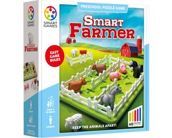 SmartGames Smart Farmer – Logisch Denkspel in Boerderijthema – 60 educatieve uitdagingen – Solospel voor jonge kinderen – Vanaf 5 jaar — cadeau in Spellen & Speelgoed