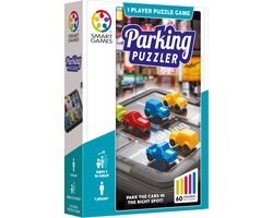 SmartGames Parking Puzzler - Magnetisch Denkspel & Breinbreker - 60 Uitdagende Opdrachten - Compact Reisspel - Vanaf 6 Jaar — cadeau in Spellen & Speelgoed