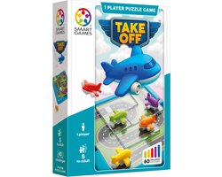 SmartGames Take Off - Logisch Denkspel & Reispuzzel - 60 Opdrachten met Vliegtuigen - Educatief Solospel voor Kinderen en Volwassenen - Vanaf 5 Jaar — cadeau in Spellen & Speelgoed