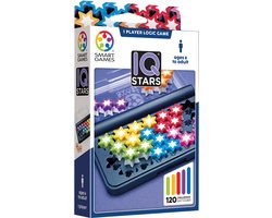 SmartGames IQ Stars - Logisch Denkspel & Reispuzzel - 120 Opdrachten met Gekleurde Sterren - Educatief Solospel - Vanaf 6 Jaar — cadeau in Spellen & Speelgoed
