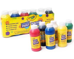 Crayola - Hobbyverf - Afwasbare Verf Voor Kinderen - 6 Kleuren - 236ml — cadeau in Spellen & Speelgoed