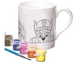 PAW Patrol speelgoed Totum Inkleur beker mok beschilderen - knutselen keramiek incl. verf en penseel creatief speelgoed cadeau jongens en meisjes vanaf 4 jaar — cadeau in Spellen & Speelgoed