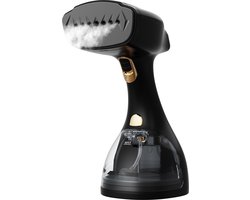 Auronic Kledingstomer - Stoomapparaat - Krachtige Handstomer Kleding en Meubilair - 300ml - 1500W - Steamer - 2 Opzetstukken - Extra Lang Snoer - Zwart — cadeau in Cadeau-ideeën