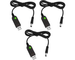 USB naar 12.6V Boost Oplaadkabel DC 5.5x2.1mm - Compatibel met Stoov Lithium Batterij Pack - 1m — cadeau in Cadeau-ideeën