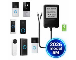 Video deurbel adapter - Eufy en Ring deurbel adapter - Voeding deurbel - Stroom adapter deurbel - Doorbel power adapter - 230v-18v - AC230V, 50Hz , 500mA - Universeel transformator - transformator voor deurbel — cadeau in Cadeau-ideeën