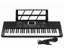 MoMiKa Kindvriendelijk Keyboard Piano voor Kinderen – Kinderkeyboard met 61 Toetsen – Microfoon – Beginners Keyboard – Stroom & Batterij — cadeau in Spellen & Speelgoed