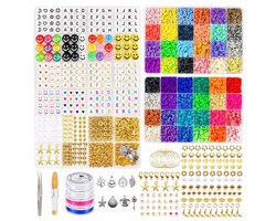 BOTC Sieraden Set - knutselen meisjes - armbandjes maken meisjes - Sprankelende Sieraden Maken Pakket - 48 kleuren - 7200-delig - XXL Kralen set - Sieraden maken - Kralenketting - Polymeer Kralen — cadeau in Spellen & Speelgoed