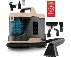 FLOWSTEAM® 6-in-1 Stoomreiniger PRO 1700W - Tapijtreiniger – Vlekkenreiniger – Handstomer – Zetelreiniger - 100°C Stoom - 4 Stoomstanden - 90 Minuten Stomen - 5M Snoer — cadeau in Cadeau-ideeën