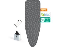 LaundrySpecialist 5-laagse Strijkplankhoes Active - tot 50% sneller strijken - Strijkplankovertrek - Stoom weerkaatsen - Maat M voor een breedte van 38 tot 45 cm en een lengte van 119 tot 125 cm - Universele strijkhoes — cadeau in Cadeau-ideeën