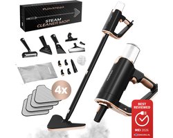 FLOWSTEAM® Luxe Stoomreiniger - 13 Opzetstukken - 120° Stoom – Tapijtreiniger – Vlekkenreiniger – Zetelreiniger - Handstoomreiniger – 5M Snoer - Inclusief 4 Microvezeldoekjes — cadeau in Cadeau-ideeën