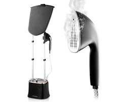 FLOWSTEAM® PRO Kledingstomer - Handstomer - Stoomreiniger - Stoomapparaat Kleding - 150 Minuten Stomen - 2.5M Snoer - Zwart — cadeau in Wonen & Interieur