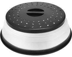 Zwarte Magnetron Voedsel Deksel, Magnetron Voedsel Spetter Bescherming, Magnetron Inklapbaar Voedsel Deksel met Ventilatie Stoom en Handvat — cadeau in Cadeau-ideeën