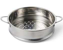 Alice by ISENVI Stoommandje 18 cm - Stoominzet - Aluminium - Voor pannen tot 18 cm — cadeau in Kookcadeaus