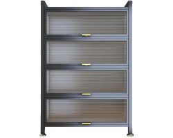FOXSPORT Keukenkasten - Vrijstaande Keuken Opbergkast - Keukenonderkasten met opklapbare deuren - Dressoir - Kast - Keuken - Huiskamer - 60x32x144cm — cadeau in Cadeau-ideeën