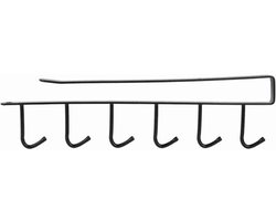 Keukengerei Opbergrek - Kast Organizer - Keuken Organiseren - Eenvoudige Installatie - 26 cm - Zwart — cadeau in Cadeau-ideeën