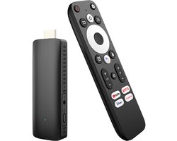 Elcostar Streaming Box Android TV Stick - 4K UHD & HDR - Chromecast ingebouwd - Android 12 - Android TV HDMI Stick - Android TV box Eenvoudig te installeren - Mediabox - iptv box - Inclusief HDMI kabel - zwart — cadeau in Elektronica