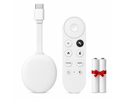 Narlix TV Dongle 4K Ultra HD - Android Streaming Box - WiFi & Bluetooth - 16GB Opslag - Geschikt voor Chromecast-functionaliteit - Incl. Batterijen - Smart TV Stick - Geschikt voor Netflix, YouTube & meer — cadeau in Elektronica