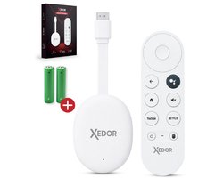 Xedor® Streamr - Android TV Box - 4K TV Stick - Streaming Box - TV Dongle - 16GB - WiFi 6 - Android 12 - Netflix, YouTube, Prime Video, Disney+ & Videoland - Wit — cadeau in Elektronica