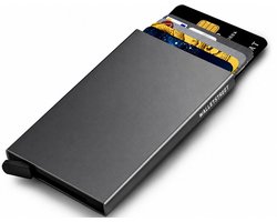 Walletstreet Pasjeshouder 8 pasjes Portemonnee, creditcardhouder, mannen, Met RFID Technologie – Grijs — cadeau in Mode & Accessoires