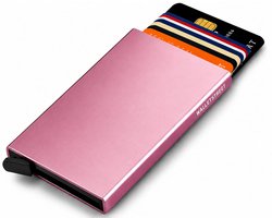 WalletStreet Aluminium Pasjeshouder 8 Pasjes – RFID Creditcardhouder – Compact Design – Roze — cadeau in Mode & Accessoires