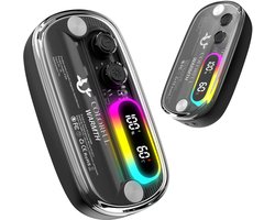 Namajunas - Elektrische hand warmer - 4 standen temperatuur regeling - Toont temperatuur en batterij percentage - Met RGB verlichting - Langdurige warmte - De perfecte winter musthave - Magnetisch handwarmer voor in de zak - Draagbare - Mini — cadeau in Gadgets